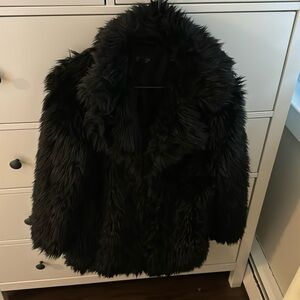 Topshop Faux Fur Coat